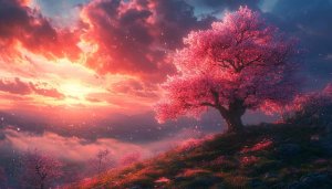 Cherry Blossom Wallpaper: Nature, Scenery, Landscape, Aesthetic, Desktop, 4K