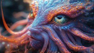 Fantasy Creature Wallpaper, Alien Monster Art, Dragon Eye Desktop Backgrounds