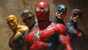 Marvel Superhero Wallpaper: Spider-Man, Captain America and Avengers Art