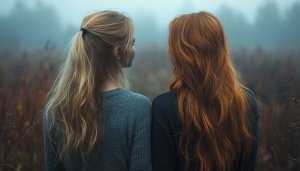 Girls Wallpaper, Blonde and Red Hair, Foggy Aesthetic Wallpaper