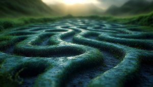 Green Maze Wallpaper: 4K Nature Landscape for Desktop & Mobile