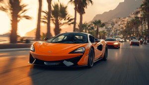 Orange McLaren Car Wallpaper, Exotic Car Backgrounds, Vehicle Images