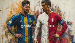 Messi and Ronaldo Wallpaper: Football Legends, High Resolution, 4K