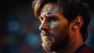 Lionel Messi Wallpaper: Soccer Star Portrait, 4k Wallpaper