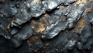 Dark Rock Texture Wallpaper: Abstract Stone Design for Phone & Desktop