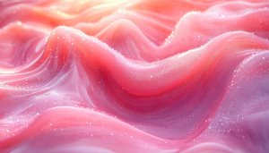 Abstract Pink Waves Wallpaper, Aesthetic Background, Desktop Wallpaper, 4K