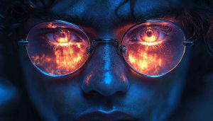Fiery Eyes Wallpaper, Fantasy Eyes, Portrait Wallpaper, Phone Wallpaper