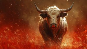 Bull Wallpaper: Fierce Animal, Angry Look, Highland Cattle 4K
