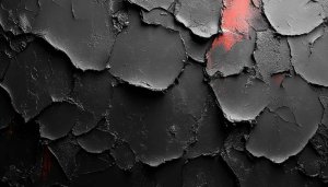Abstract Black Textured Wallpaper: Dark Stone Art for Backgrounds