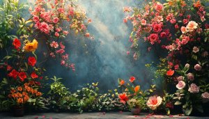 Floral Garden Wallpaper: Aesthetic Flower Background for Desktop & Mobile