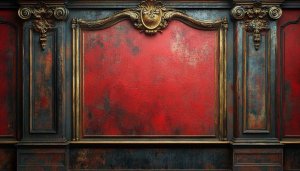 Red and Gold Antique Wallpaper for Desktop Backgrounds in 4K