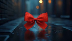 Red Bow Wallpaper, Festive, Celebration, Christmas, Holiday Background