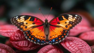 Monarch Butterfly Wallpaper, Colorful Wings, Nature Background, Desktop Wallpaper