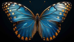 Butterfly Wallpaper: Blue Morpho, Insect Wallpaper, Nature Wallpaper, 4K Wallpaper
