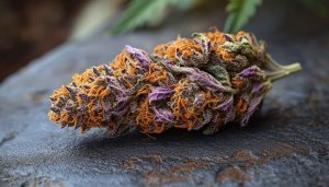 Marijuana Wallpaper: Colorful Cannabis Plant Bud High-Resolution Desktop Background