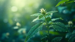 Green Plant Wallpaper: Nature, Leaves, Water Drops, 4k Wallpaper
