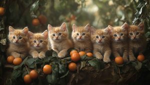 Cute Kitten Wallpaper: Orange Tabby Cat Wallpaper For Desktop Background