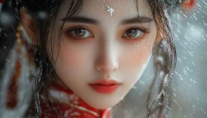 Asian Girl Wallpaper, Winter Theme, Portrait Wallpaper, Aesthetic Wallpaper