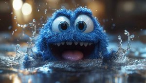 Cookie Monster Wallpaper, Sesame Street Theme Wallpaper, Cartoon HD Wallpaper