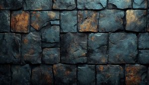 Textured Stone Wall Wallpaper, Dark Stone Background, Rock Wall Texture