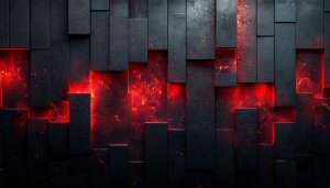 Abstract Dark Red Glowing Wallpaper for Desktop and Mobile