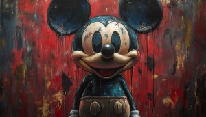 Mickey Mouse Wallpaper Art, Cartoon Art, Disney Character, 4k
