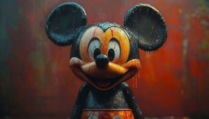 Creepy Mickey Mouse Wallpaper, Halloween theme, 4k Desktop Background