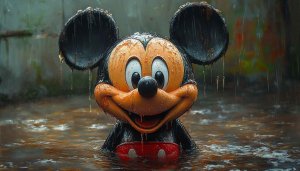 Mickey Mouse Wallpaper: Artistic, Dark, Rainy, for Desktop & Mobile