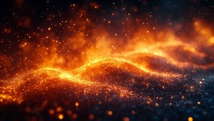 Fiery Sparkles Wallpaper: 4k Fire Galaxy Desktop Background