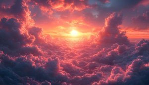 Sunset Sky Wallpaper, Pink Clouds Aesthetic Wallpaper, Desktop Backgrounds