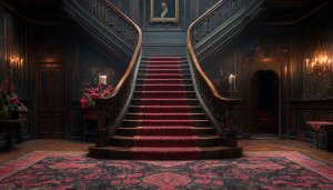 Victorian Mansion Wallpaper: Dark Academia, Gothic Estate, Luxury Interiors