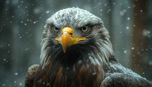 Bald Eagle Wallpaper: Winter Scene 4k Wallpaper for Desktop