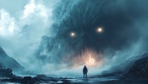Monster Wallpaper: Fantasy Horror Landscape, Dramatic Sky 4k Wallpaper