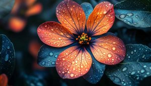 Orange Flower Wallpaper: Floral Desktop Backgrounds, Botanical Photography Art