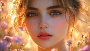 Girl Portrait Wallpaper, Aesthetic, Nature, 4k Wallpaper for Desktop