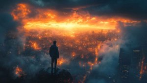 Cityscape Wallpaper, Sky Cloud Orange 4K, Desktop and Laptop Background