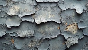 Cracked Paint Texture Wallpaper, Abstract Grunge Wall Art, 4K