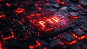 FTP Wallpaper: Glowing Technology 4K Wallpaper for Desktop and Mobile