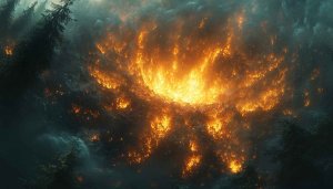 Forest Fire Wallpaper: 4K, Desktop, Laptop, Phone Backgrounds