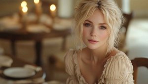 Blonde Girl Wallpaper, Portrait Wallpaper, Beautiful Woman Wallpaper, 4K Wallpaper
