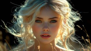 Blonde Girl Wallpaper, Portrait Wallpaper, Beautiful Woman Wallpaper, 4k Wallpaper