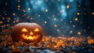 Halloween Pumpkin Wallpaper for Desktop, Festive October Theme, 4K