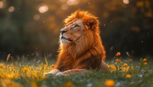Majestic Lion Wallpaper: Wildlife, Animal, 4K Wallpaper for Desktop
