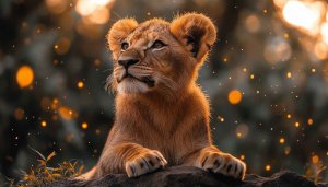 Lion Cub Wallpaper: Animal Wallpaper, Lion Wallpaper, 4K Wallpaper