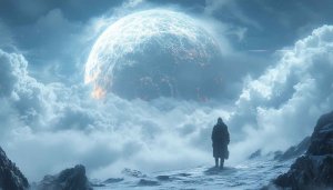 Sci-Fi Planet Landscape Wallpaper, Fantasy World, PC, Mobile