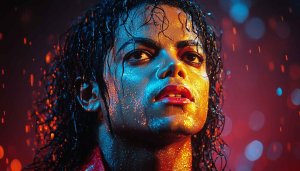 Michael Jackson Wallpaper: King of Pop Portrait - Art