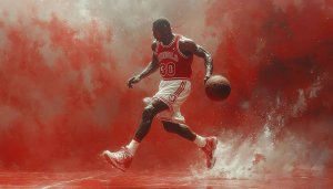 Basketball Player Wallpaper, NBA Art, Sports Wallpaper, 4K Wallpaper