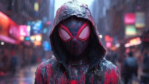 Miles Morales Spider-Man Into the Spider-Verse Movie Wallpaper