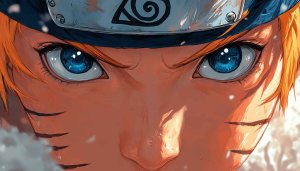 Naruto Anime Wallpaper 4K, Uzumaki Eyes, Manga Art Background
