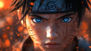 Intense Naruto Uzumaki Anime Wallpaper for Phone and Desktop